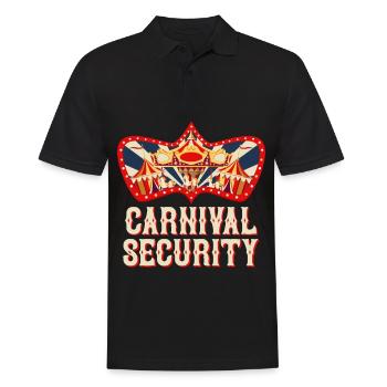 Carnival Security Birthday Circus Outfit Karneva - Men's Polo Shirt - black - Front - Kai (181cm)