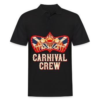 Karneval Crew Zirkus Geburtstag Outfit Feier Karne - Männer Poloshirt - Schwarz - Vorne - Kai (181cm)