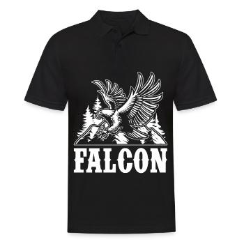 Falconry Hawks Hawks Birds of Prey - Men's Polo Shirt - black - Front - Kai (181cm)