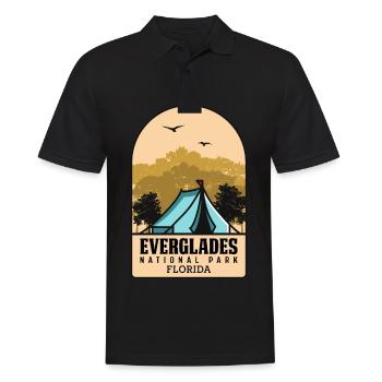 Randonnée dans les Everglades Parc national tropical de Floride - Polo Homme - noir - Devant - Kai (181cm)