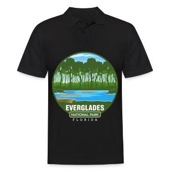 Parc national des Everglades Floride Randonnée Crocodile - Polo Homme - noir - Devant - Kai (181cm)