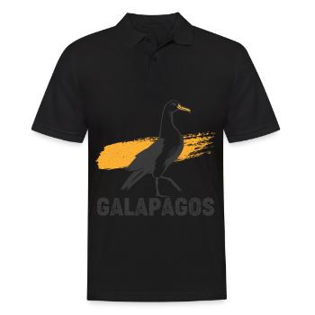 Galapagos National Park Ecuador Pelican Ocean Sea - Men's Polo Shirt - black - Front - Kai (181cm)