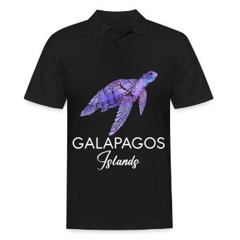 Galapagos Islands Sea Turtle National Park E - Men's Polo Shirt - black - Front - Kai (181cm)