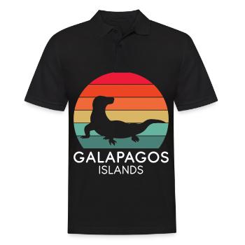 Galapagos Islands National Park Lizard Ecuador Ozea - Men's Polo Shirt - black - Front - Kai (181cm)