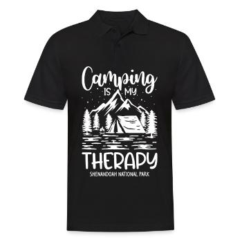 Camping Shenandoah National Park Souvenir Virginie - Polo Homme - noir - Devant - Kai (181cm)