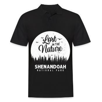 Shenandoah National Park Nature Souvenir Virginia B - Men's Polo Shirt - black - Front - Kai (181cm)
