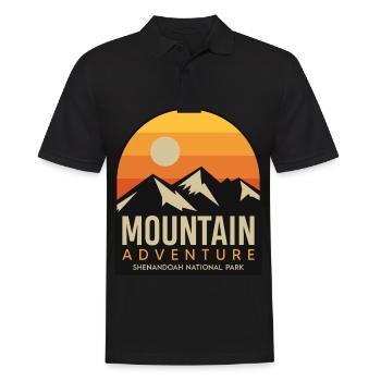Promenade dans la nature Parc national de Shenandoah Souvenir Vi - Polo Homme - noir - Devant - Kai (181cm)