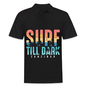 Surfen Tansania Palmenstrand Souvenir Afrika - Männer Poloshirt - Schwarz - Vorne - Kai (181cm)
