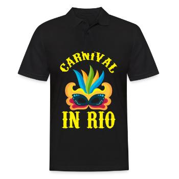 Brasilien Karneval Rio de Janeiro Feier Rio Karnev - Männer Poloshirt - Schwarz - Vorne - Kai (181cm)
