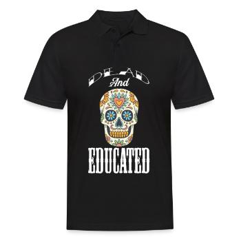 Dead formation sugar skull Day of the Dead - Men's Polo Shirt - black - Front - Kai (181cm)