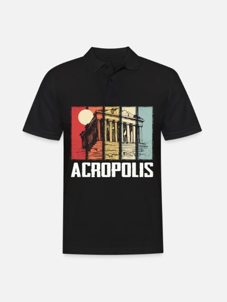 Parthénon Acropole Athènes Grèce Grèce - Polo Homme - noir
