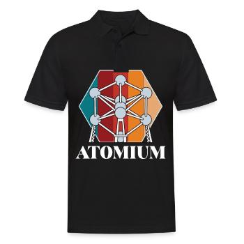 Atomium Atomic nucleus Brüssel Wissenschaft für Ph - Männer Poloshirt - Schwarz - Vorne - Kai (181cm)