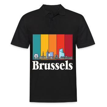 Bruxelles Atomium Atomic Nucleus Science of Physics - Polo Homme - noir - Devant - Kai (181cm)