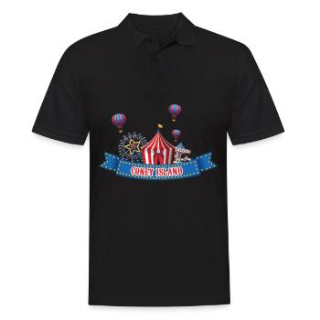Brooklyn Zirkus Coney Island Fun Park New York Cit - Männer Poloshirt - Schwarz - Vorne - Kai (181cm)
