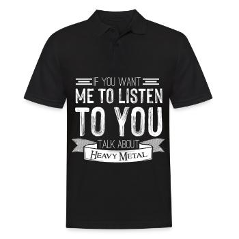 Fan de heavy metal Rocking Fan de métal Musique hard rock - Polo Homme - noir - Devant - Kai (181cm)
