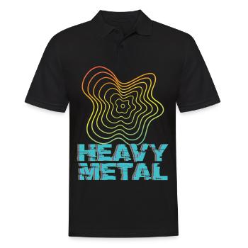 Heavy Metal Frequency Rocking Metal Fan Harte Rock - Männer Poloshirt - Schwarz - Vorne - Kai (181cm)