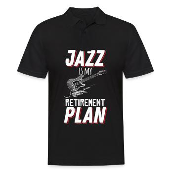Jazz Musik Ruhestandsplan Musiker - Männer Poloshirt - Schwarz - Vorne - Kai (181cm)