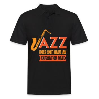 Saxophone Jazz Orchestra Musicians Smooth Jazz - Men's Polo Shirt - black - Front - Kai (181cm)