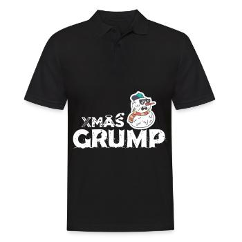 Merry Christmas Punks Snowman Punk Grump Xm - Men's Polo Shirt - black - Front - Kai (181cm)