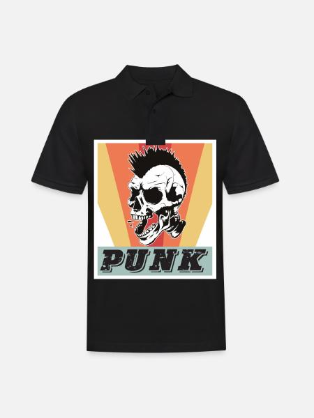 Punk Rock Music Punks Rocking - Men's Polo Shirt - black