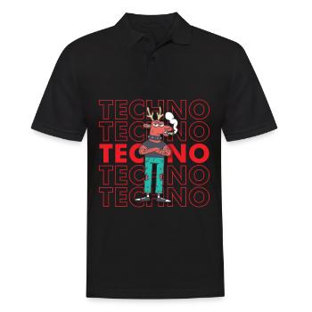 Punk Rock Techno Merry Christmas Punks Grumpy - Men's Polo Shirt - black - Front - Kai (181cm)