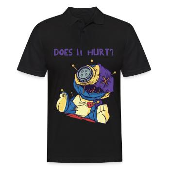 Voodoo-Puppe Tut es weh? Gruselige Halloween-Hexer - Männer Poloshirt - Schwarz - Vorne - Kai (181cm)
