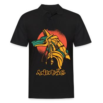 Anubis Egypte Pyramides Egypte Egyptologue Egyptien Go - Polo Homme - noir - Devant - Kai (181cm)
