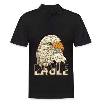 Eagle Nature Fauconnerie de montagne Oiseaux de proie Faucon autour des palombes - Polo Homme - noir - Devant - Kai (181cm)