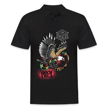 Falcon Sharp objects Falconry Eagle Goshawk Falk - Men's Polo Shirt - black - Front - Kai (181cm)