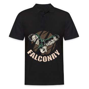Falconry Hawks Hawks Birds of Prey - Men's Polo Shirt - black - Front - Kai (181cm)