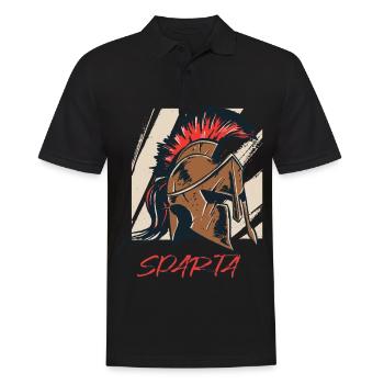 Sparta Warrior Sparta Warrior Casque Gladiator Antique - Polo Homme - noir - Devant - Kai (181cm)