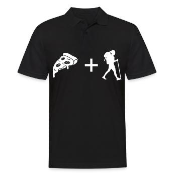 Pizza - Female Hiking - - Men's Polo Shirt - black - Front - Kai (181cm)