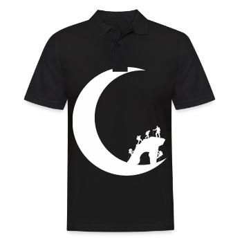 Crescent Moon - Climbing - Climbing - - Men's Polo Shirt - black - Front - Kai (181cm)