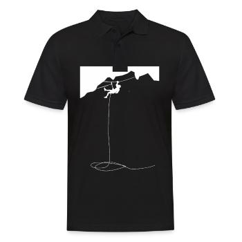 Climbing - (3) - Men's Polo Shirt - black - Front - Kai (181cm)