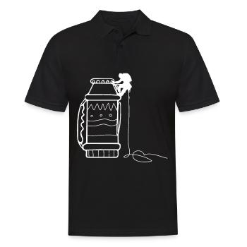 Climbing - (11) - Men's Polo Shirt - black - Front - Kai (181cm)