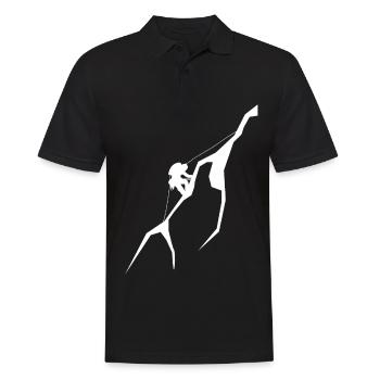 Climbing - (14) - Men's Polo Shirt - black - Front - Kai (181cm)