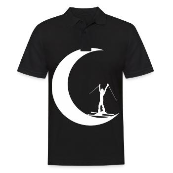 Crescent Moon - Skiing - Female - Skiing - Men's Polo Shirt - black - Front - Kai (181cm)