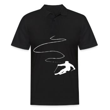 Ligne courbe - Ski - (5) - Polo Homme - noir - Devant - Kai (181cm)