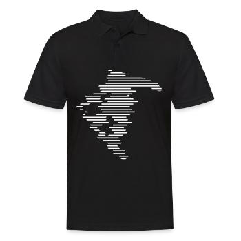 Snowboarding - (6) - Men's Polo Shirt - black - Front - Kai (181cm)