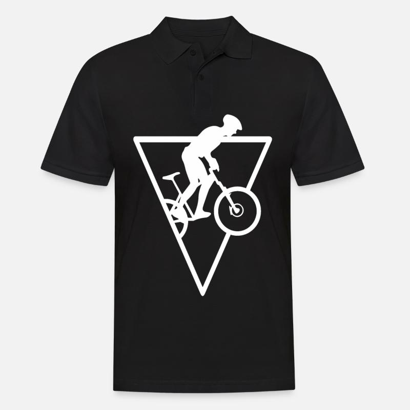 Triangle - Cyclisme - (5) - Polo Homme - noir