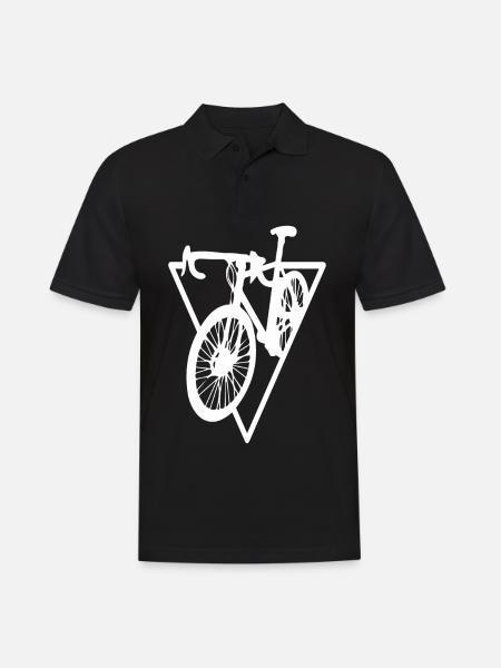 Triangle - Cyclisme - (4) - Polo Homme - noir