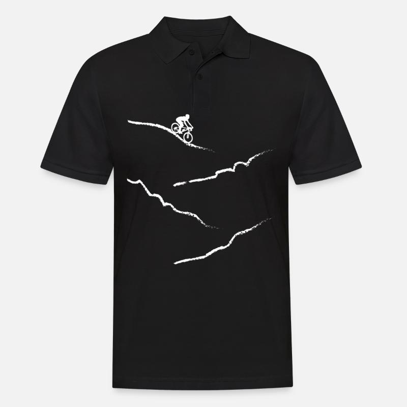 Cyclisme - (8) - Polo Homme - noir