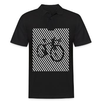 Radfahren - (5) - Männer Poloshirt - Schwarz - Vorne - Kai (181cm)