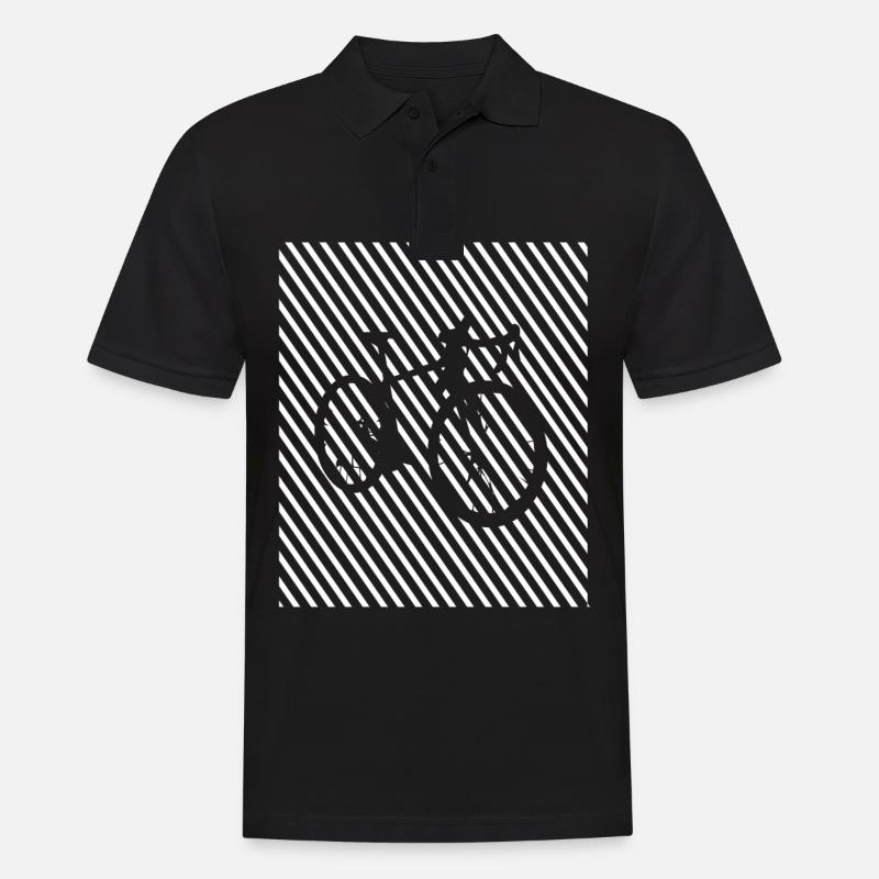 Cyclisme - (5) - Polo Homme - noir