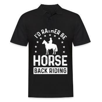 Je préfère rouler - Polo Homme - noir - Devant - Kai (181cm)