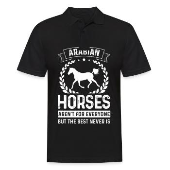 Arabian horses are not for everyone, but the - Men's Polo Shirt - black - Front - Kai (181cm)