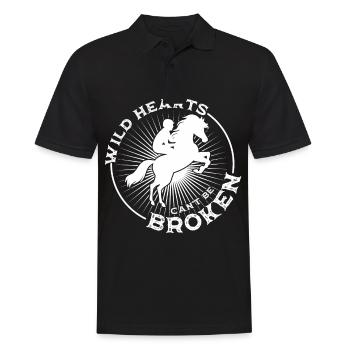 Wild Hearts Can't Be Broken 1 - - Men's Polo Shirt - black - Front - Kai (181cm)