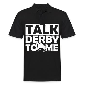 Speak Derby to me 1 - - Men's Polo Shirt - black - Front - Kai (181cm)