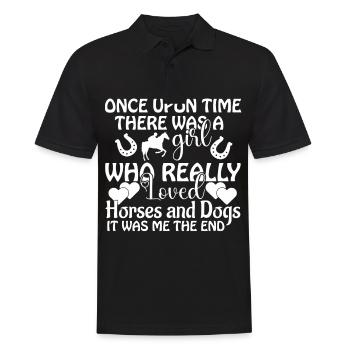 Once Upon A Time There Was A Girl Who Really Loved - Men's Polo Shirt - black - Front - Kai (181cm)