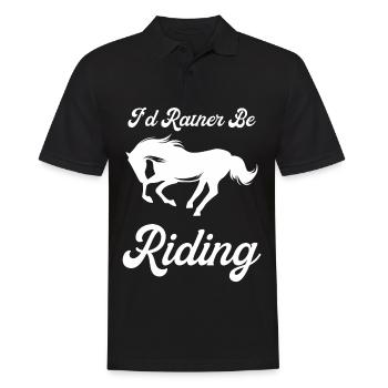 Je préférerais rouler 2 - - Polo Homme - noir - Devant - Kai (181cm)